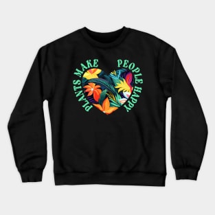 Plants Make People Happy For Plants Enthusiasts Crewneck Sweatshirt